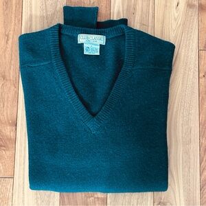 Vintage Club Classic by Price Club Lambswool Sweater Men’s L | V-Neck Wool
